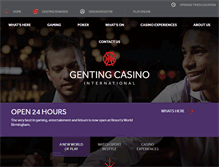 Tablet Screenshot of gentinginternationalcasino.com